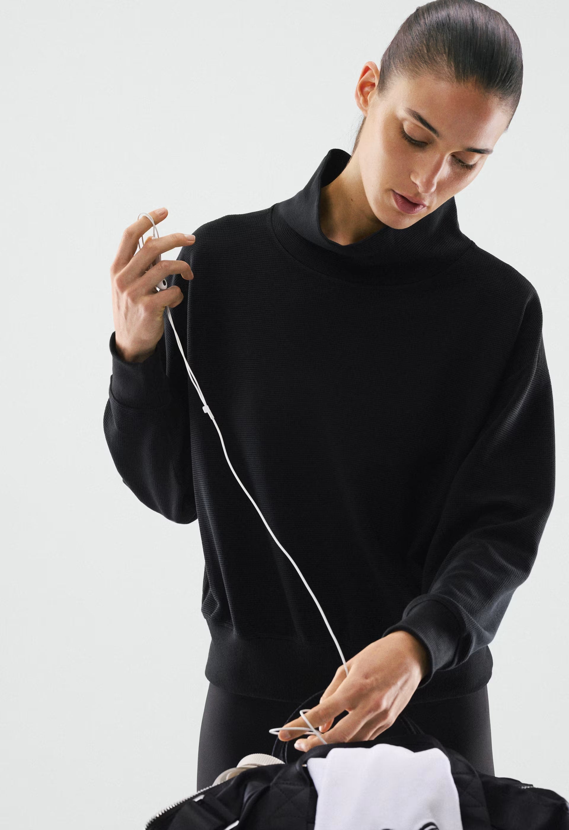 Wafflex Recuperate Funnel Neck - BLACK