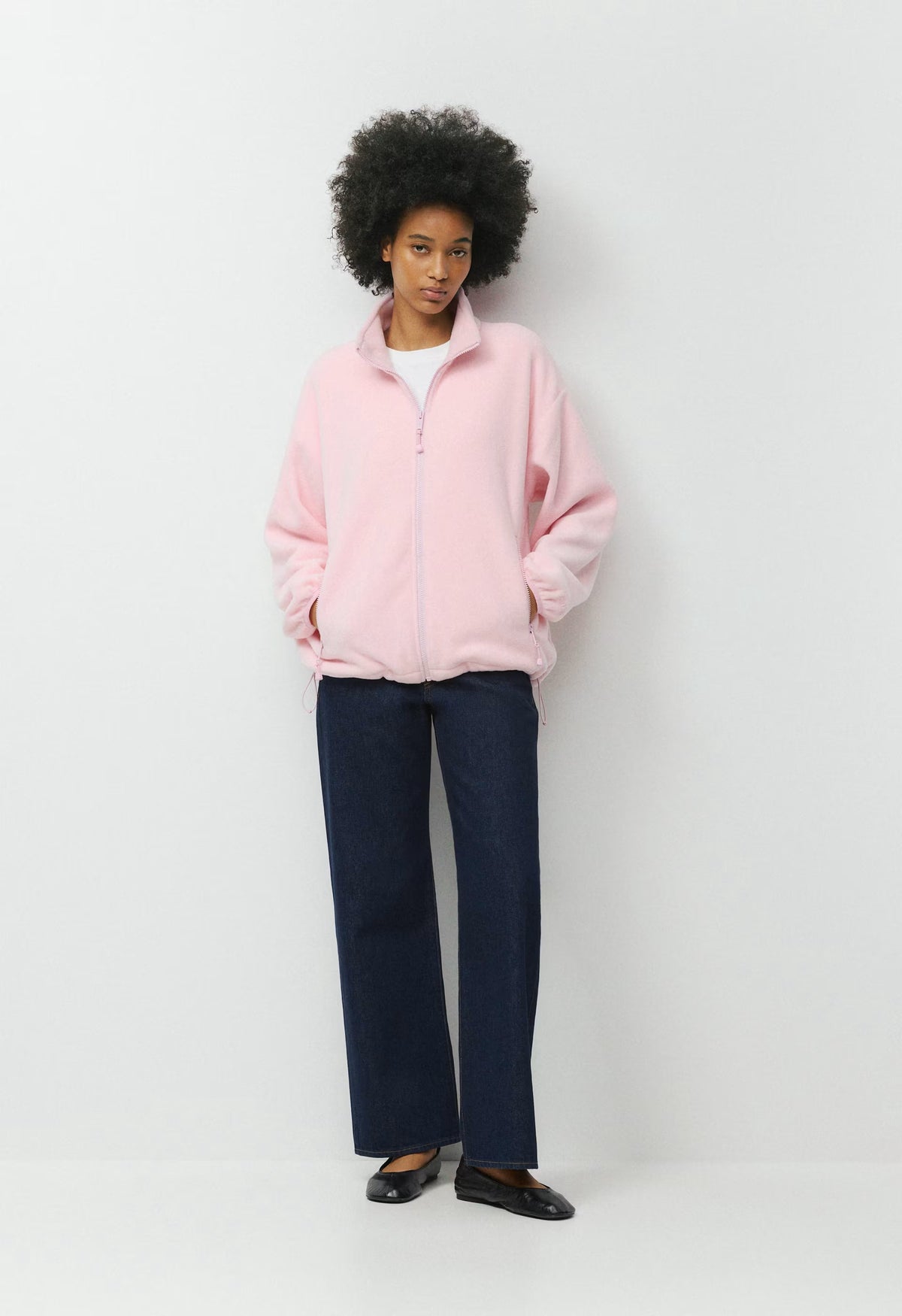Outlook Zip Mockneck - Bigfoot Fleece - MAGNOLIA