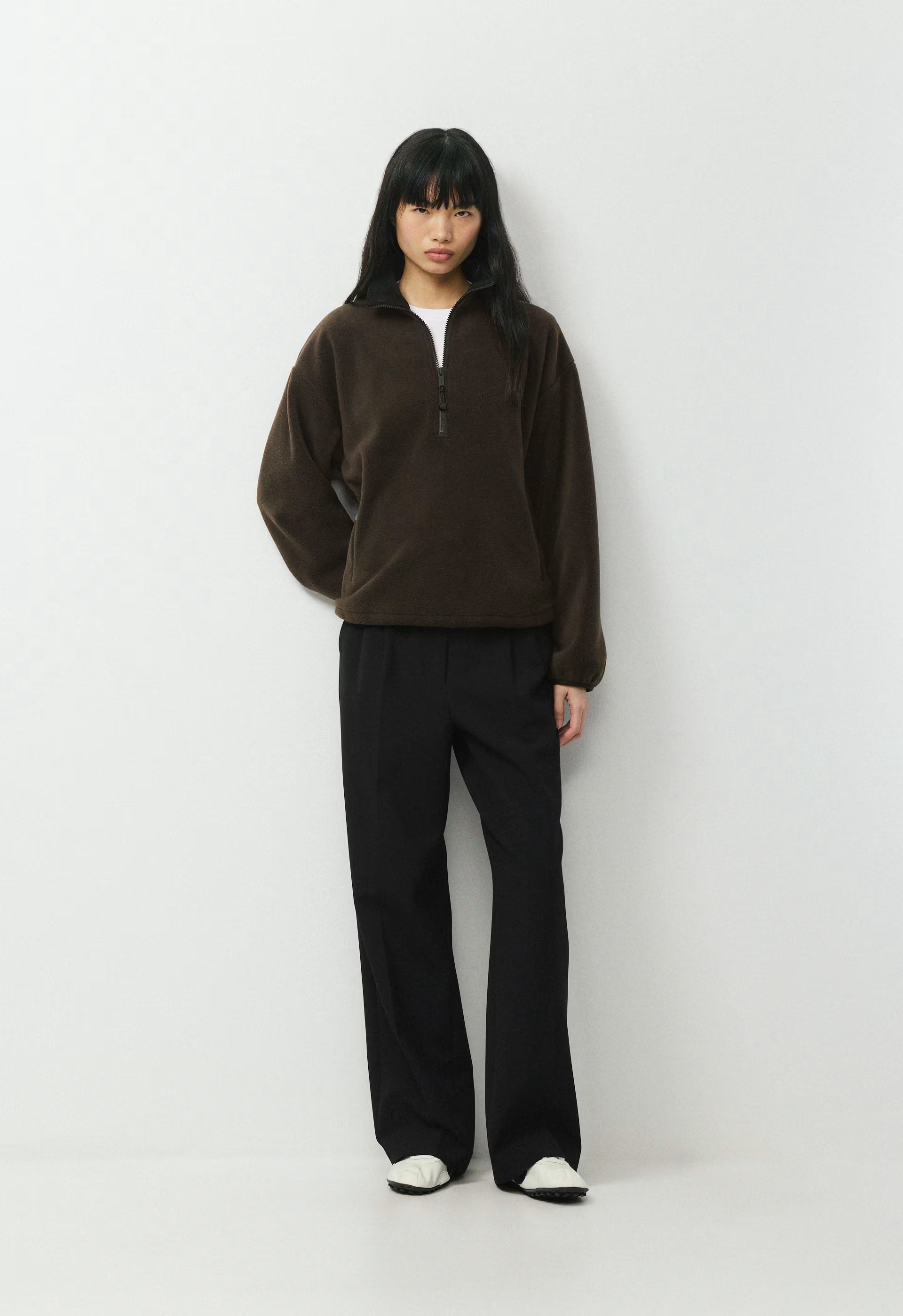 Mellow 1/2 Zip - Bigfoot Fleece - CACAO NIB BROWN