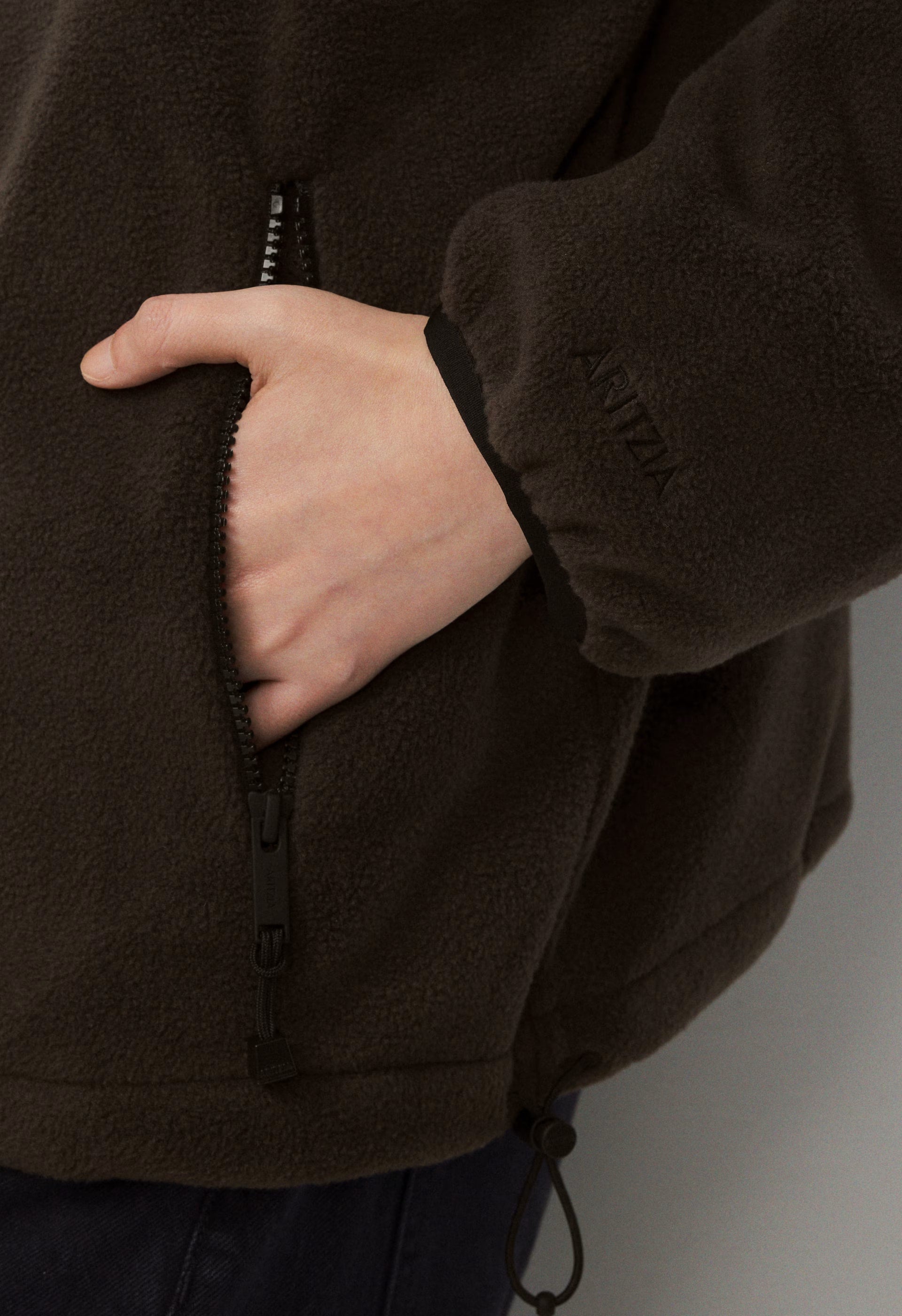 Backwoods Zip Hoodie - Bigfoot Fleece - CACAO NIB BROWN