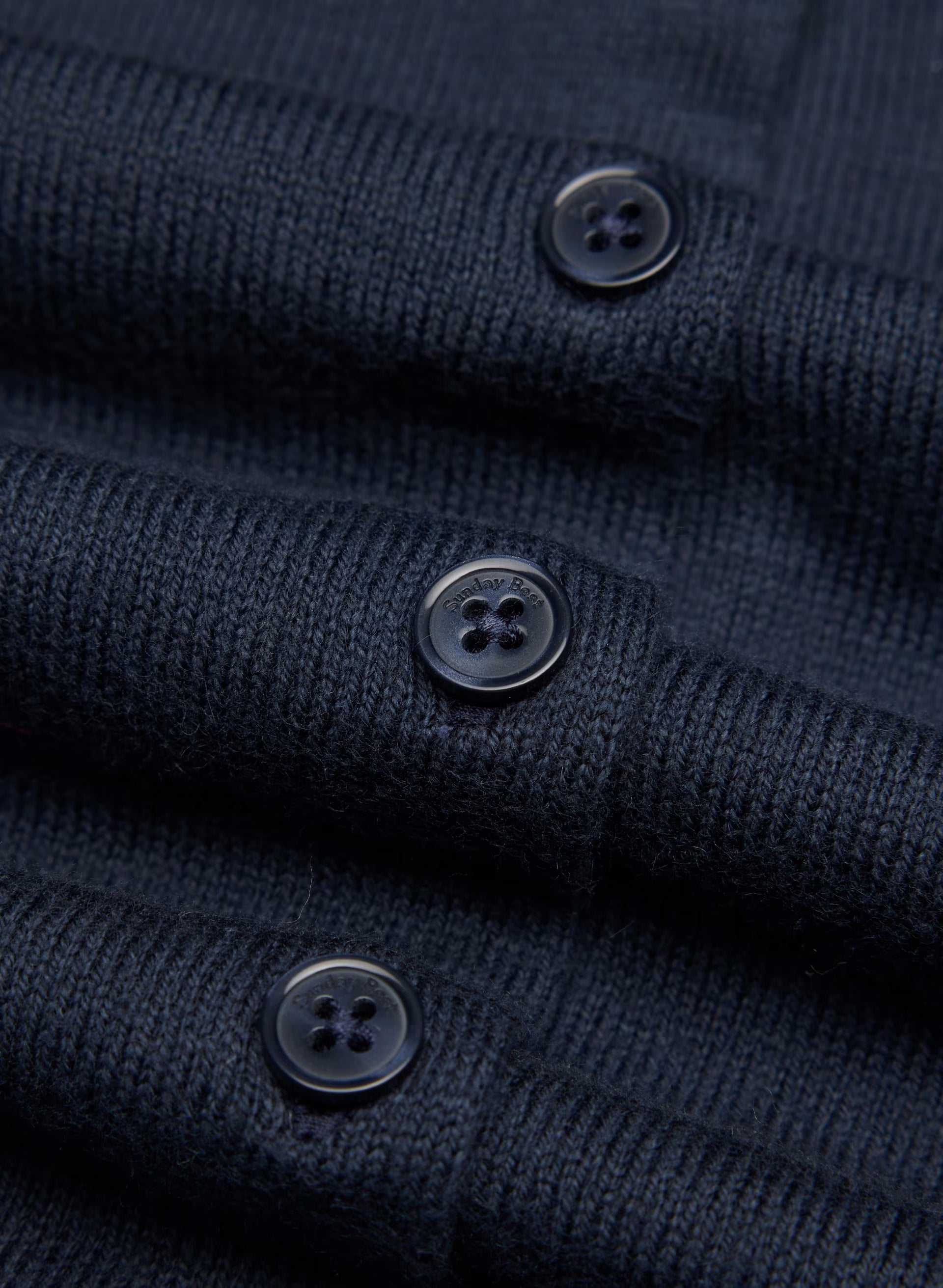 Cotton Charm™ Noteworthy Icon Cardigan - ADMIRAL NAVY/ LUNA