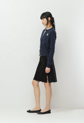 Cotton Charm™ Noteworthy Icon Cardigan - ADMIRAL NAVY/ LUNA
