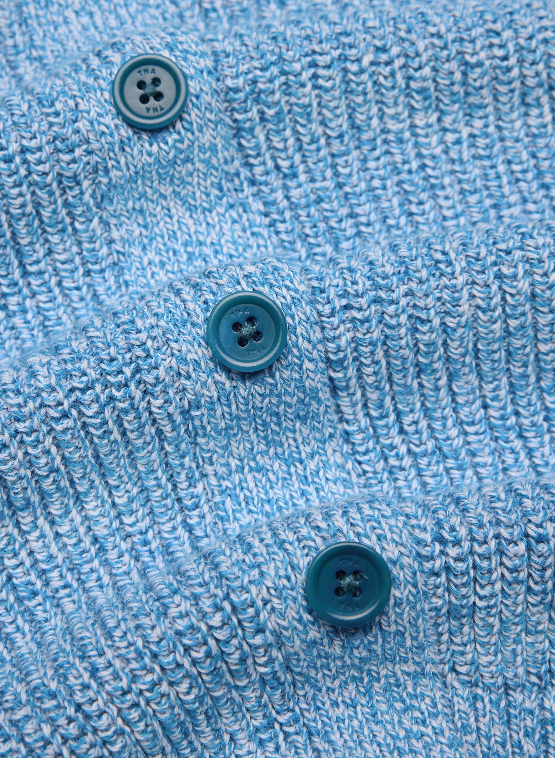 Fairground Cardigan - MARL LAZULI BLUE/WHITE