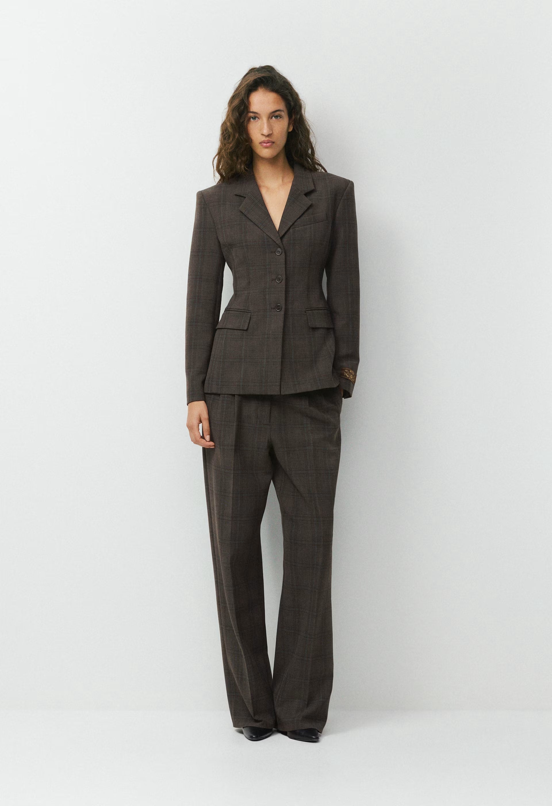 Standout Blazer - Eversential™ - CACAO NIB BRWN/GREY