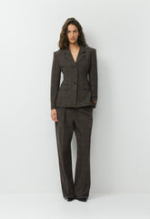 Standout Blazer - Eversential™ - CACAO NIB BRWN/GREY