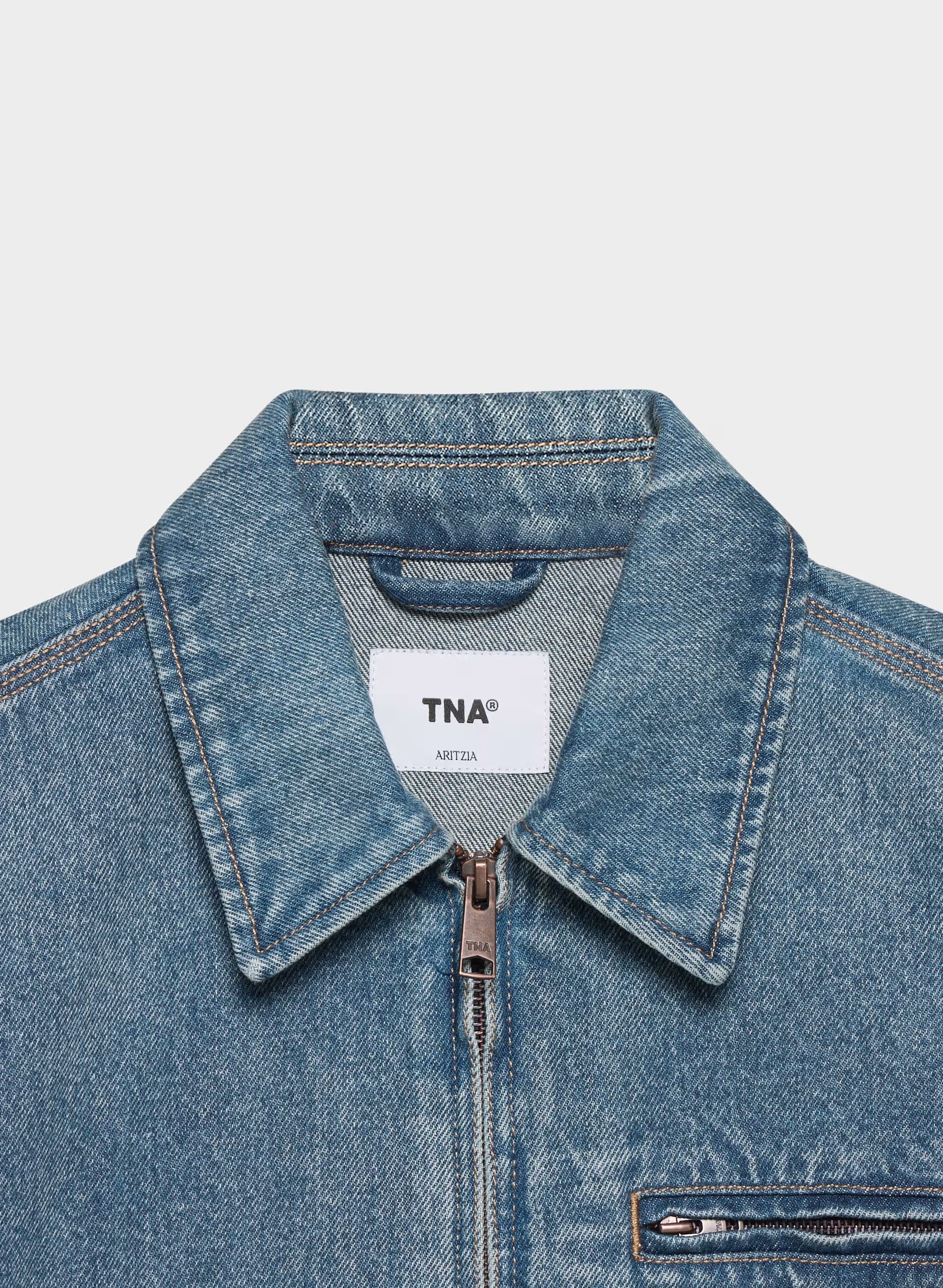 Barkley Lightweight Denim Jacket - VINTAGE MEDIUM BLUE