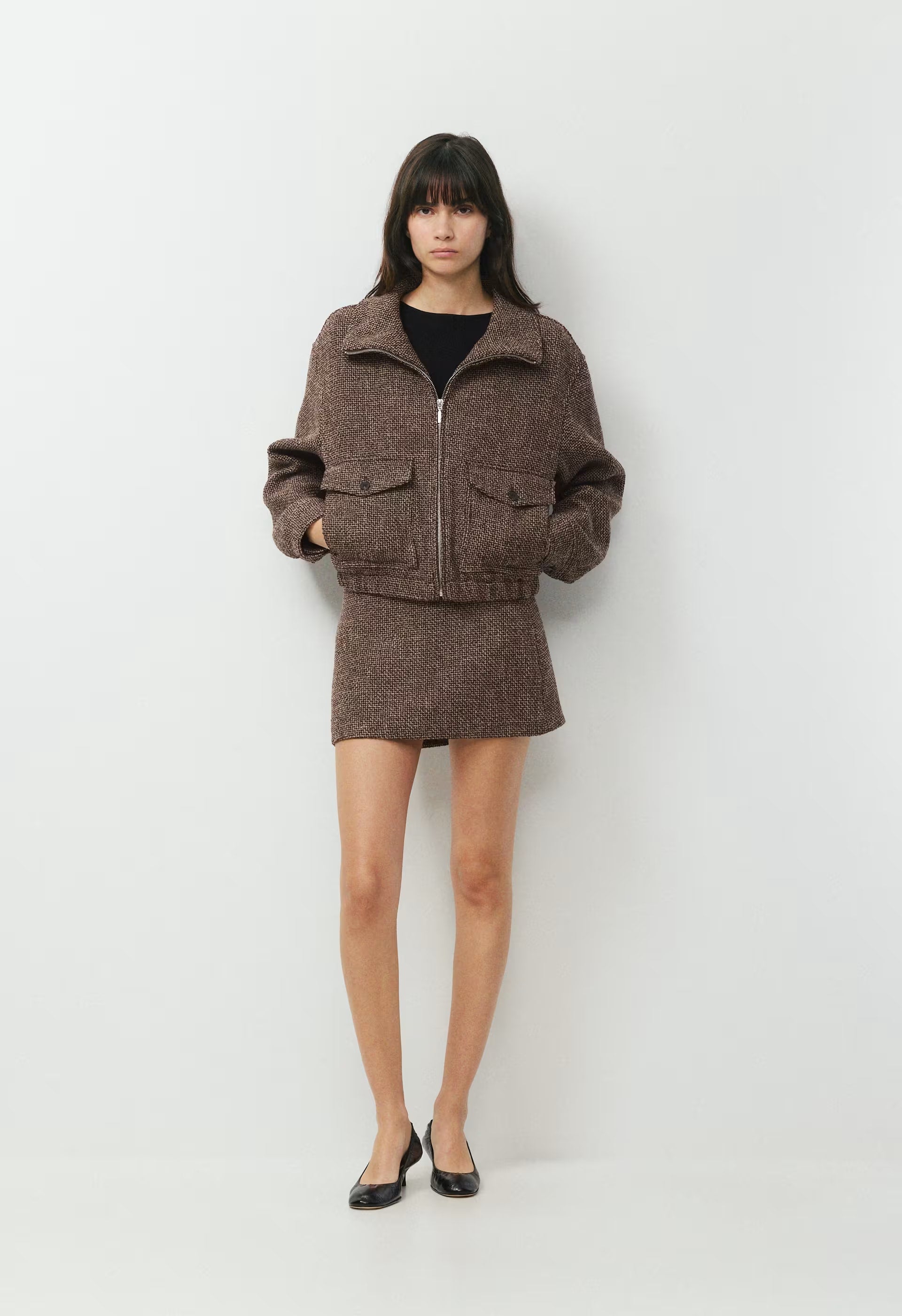 Highstreet Bomber - R MCH BRN/COLA TAUPE