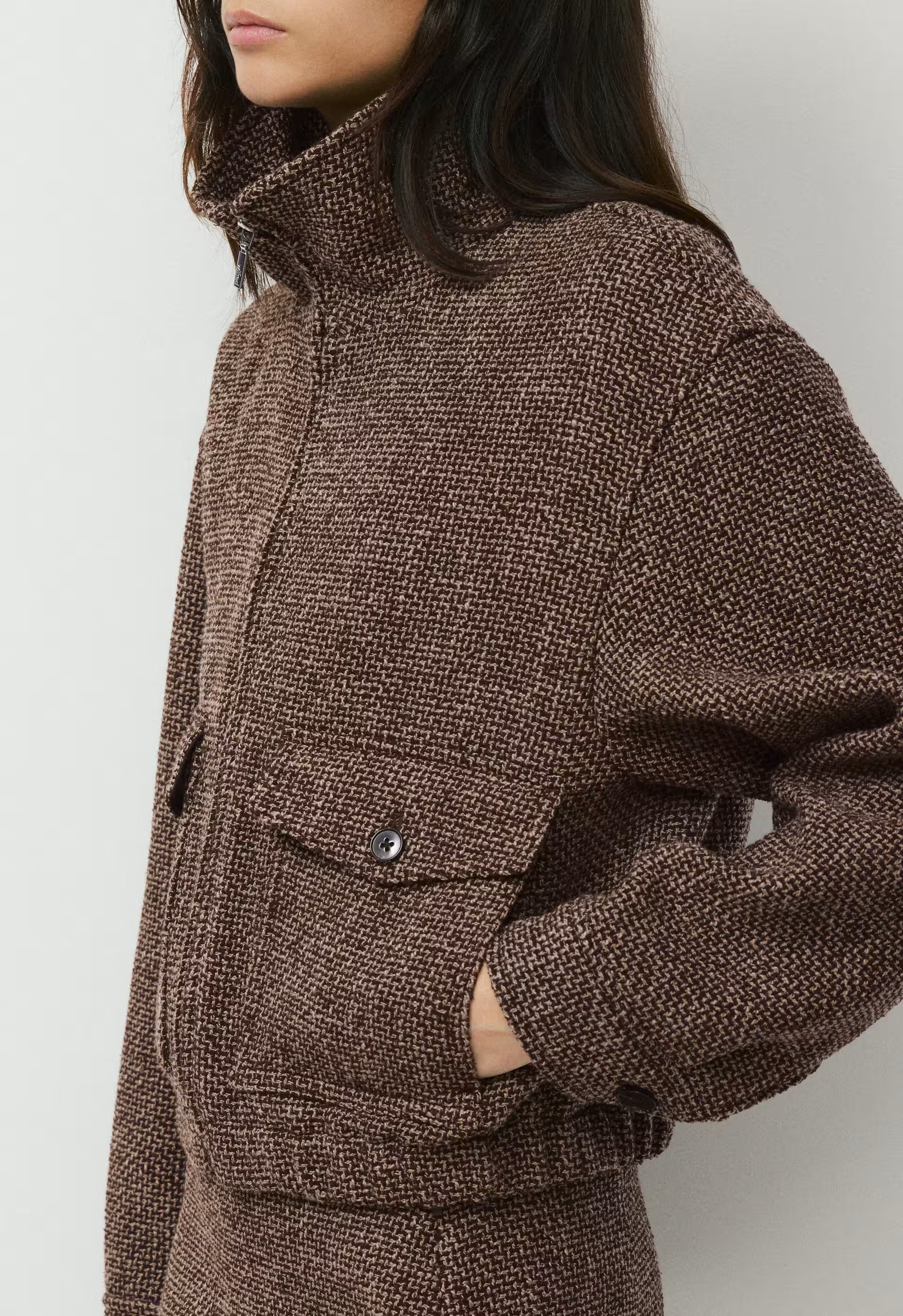 Highstreet Bomber - R MCH BRN/COLA TAUPE