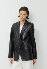 Cecil Blazer - Leather - BLACK