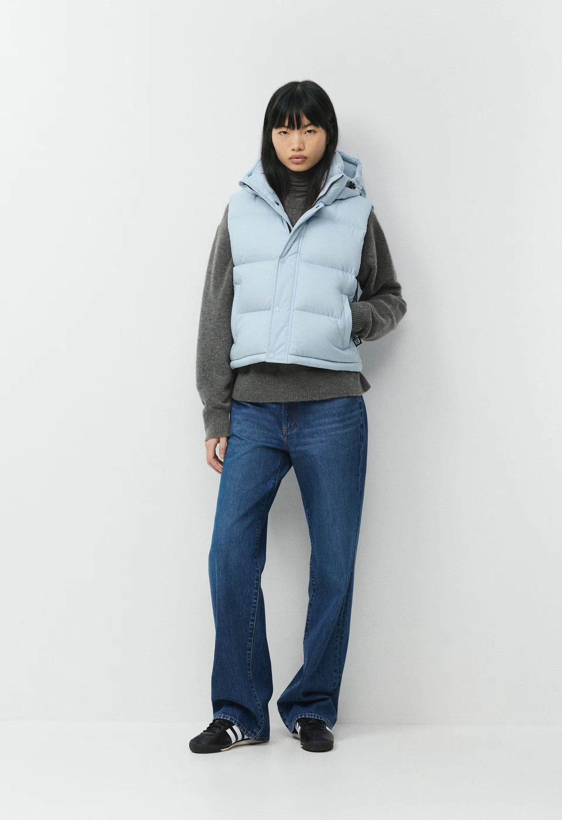 The Super Puff™ Shorty Vest - cliMATTE™ - DEW BLUE