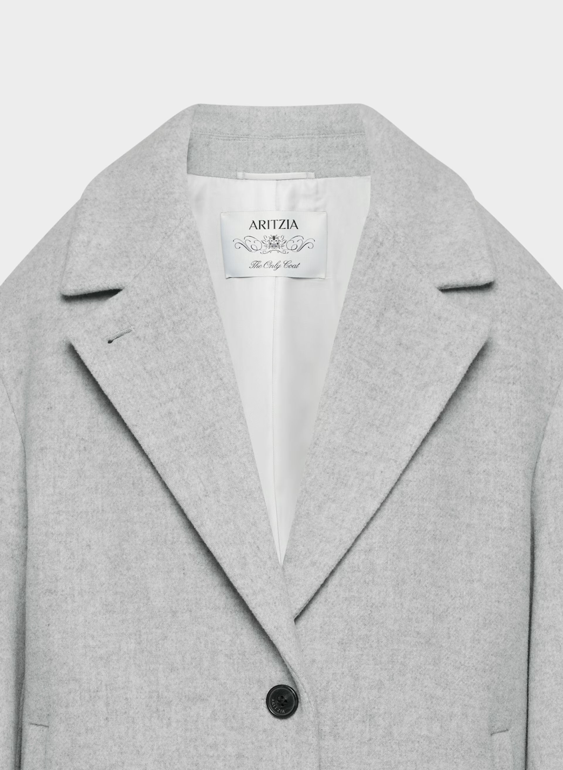 The Only Coat - Soft Wool Cashmere - HEATHER LIGHT GREY