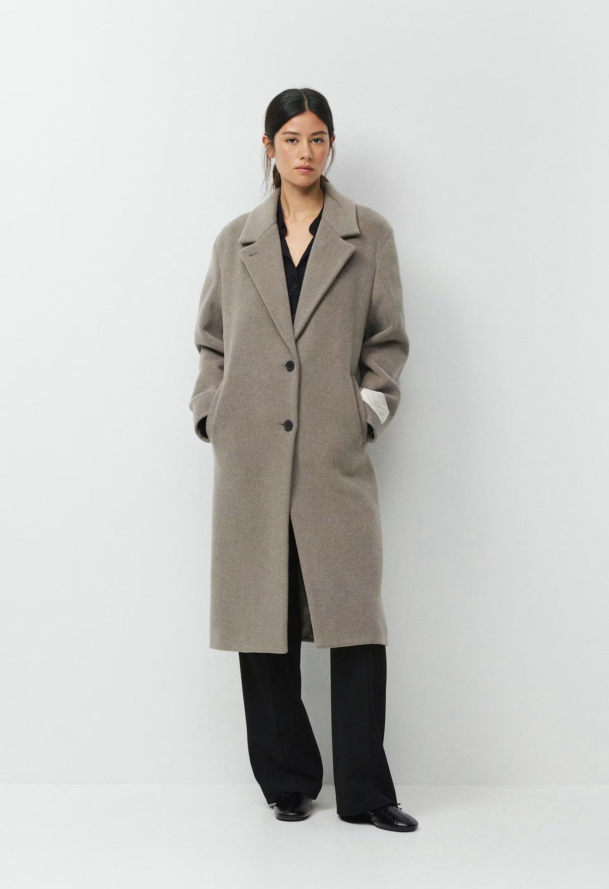 The Only Coat - Soft Wool Cashmere - HEATHER NOMAD TAUPE