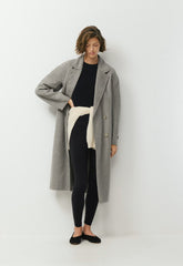 The Slouch™ Double-Faced Coat - Luxe (Re)Wool - HEATHER DARK TAUPE