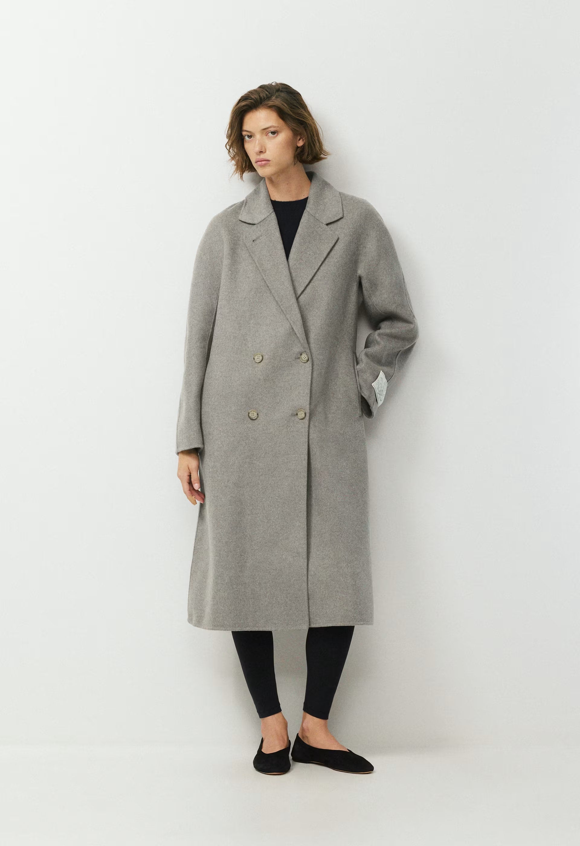 The Slouch™ Double-Faced Coat - Luxe (Re)Wool - HEATHER DARK TAUPE
