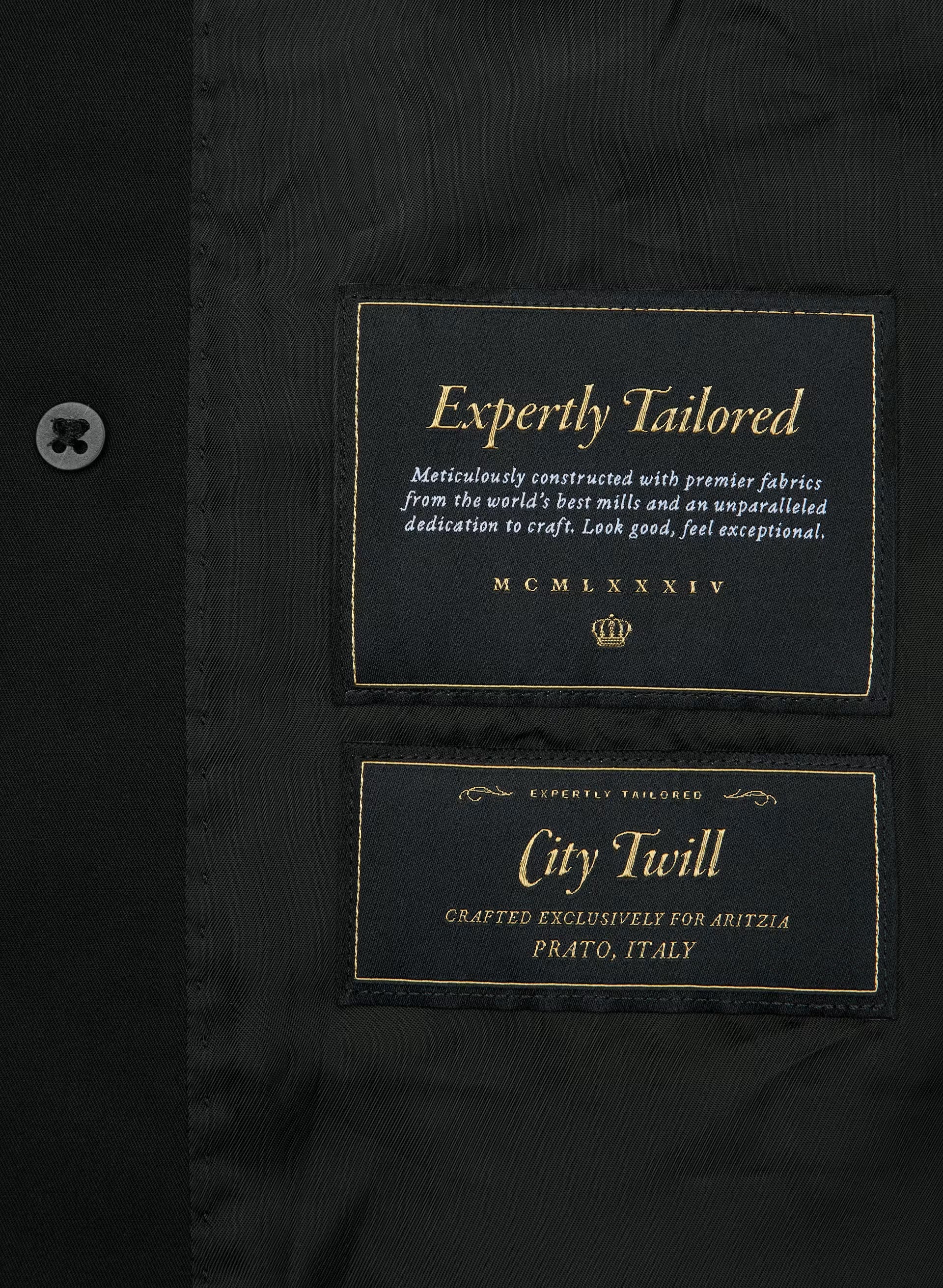 The Finch Trench Coat - City Twill - BLACK