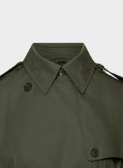 The Finch Trench Coat - City Twill - DARK OLIVE