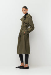 The Finch Trench Coat - City Twill - ATLAS OLIVE