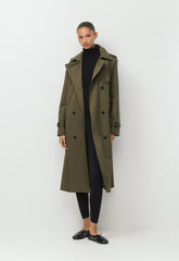 The Finch Trench Coat - City Twill - ATLAS OLIVE