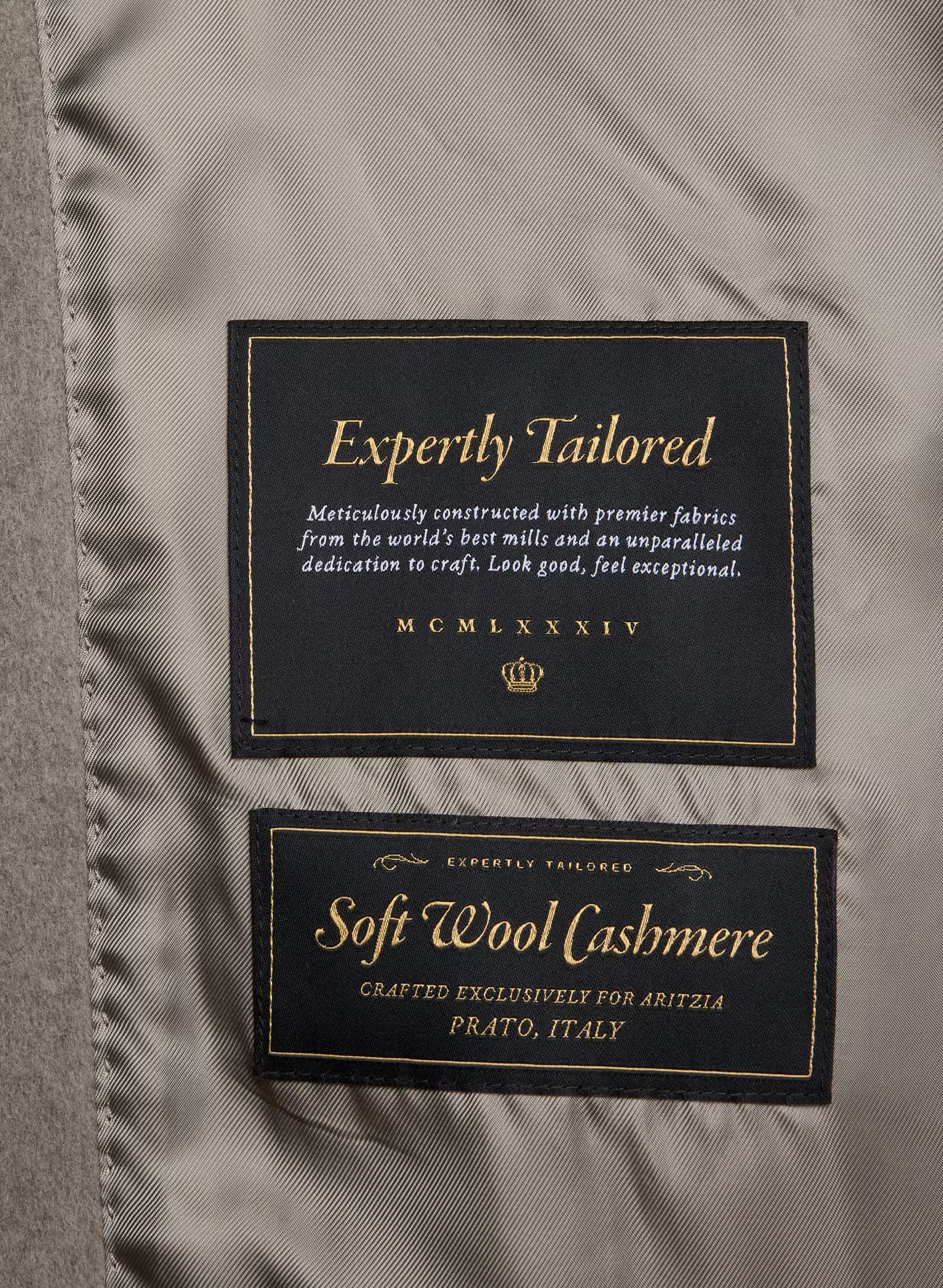 The Slouch™ Coat - Soft Wool Cashmere - HEATHER NOMAD TAUPE