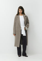 The Slouch™ Coat - Soft Wool Cashmere - HEATHER NOMAD TAUPE