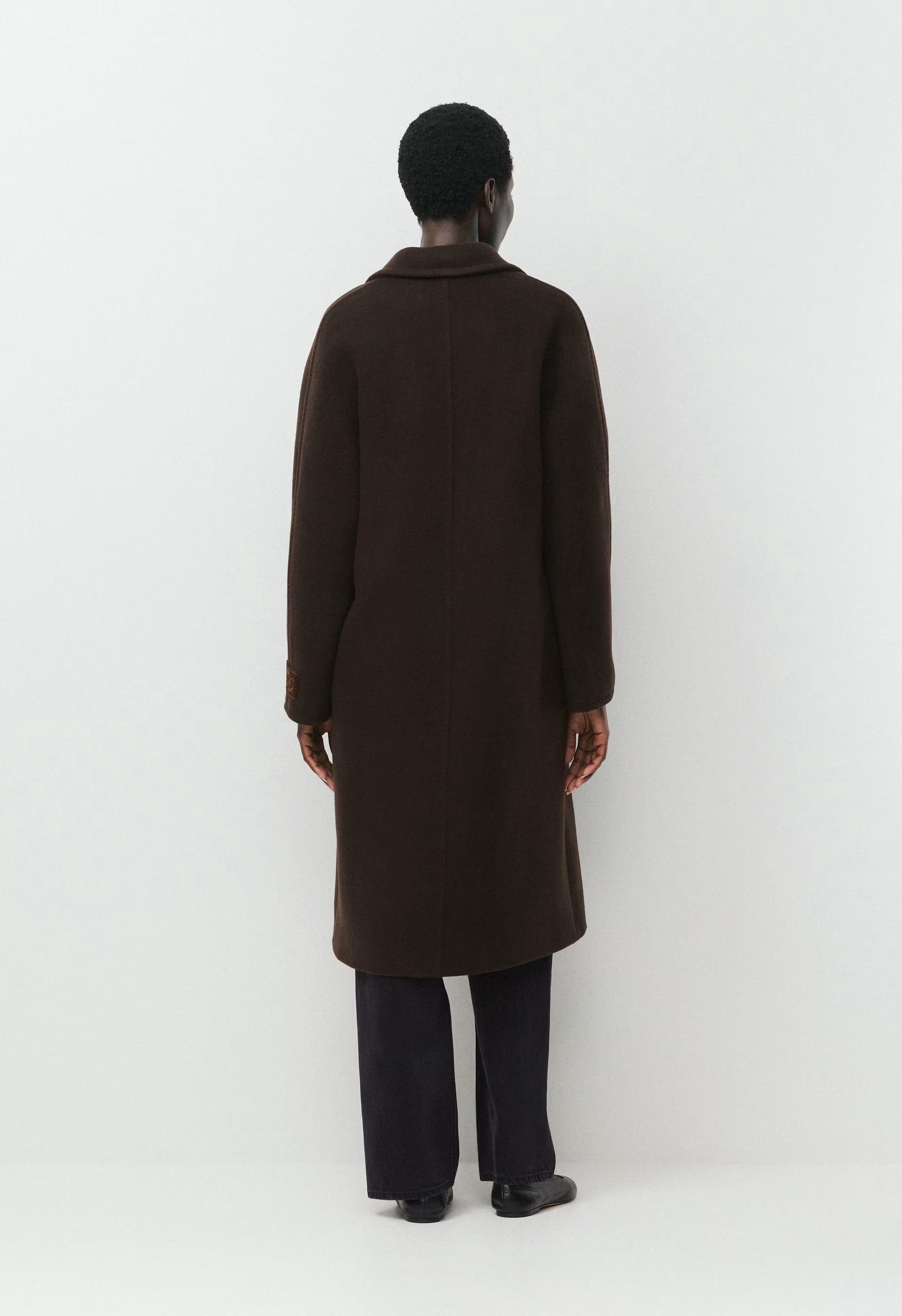 The Slouch™ Coat - Soft Wool Cashmere - CACAO NIB BROWN