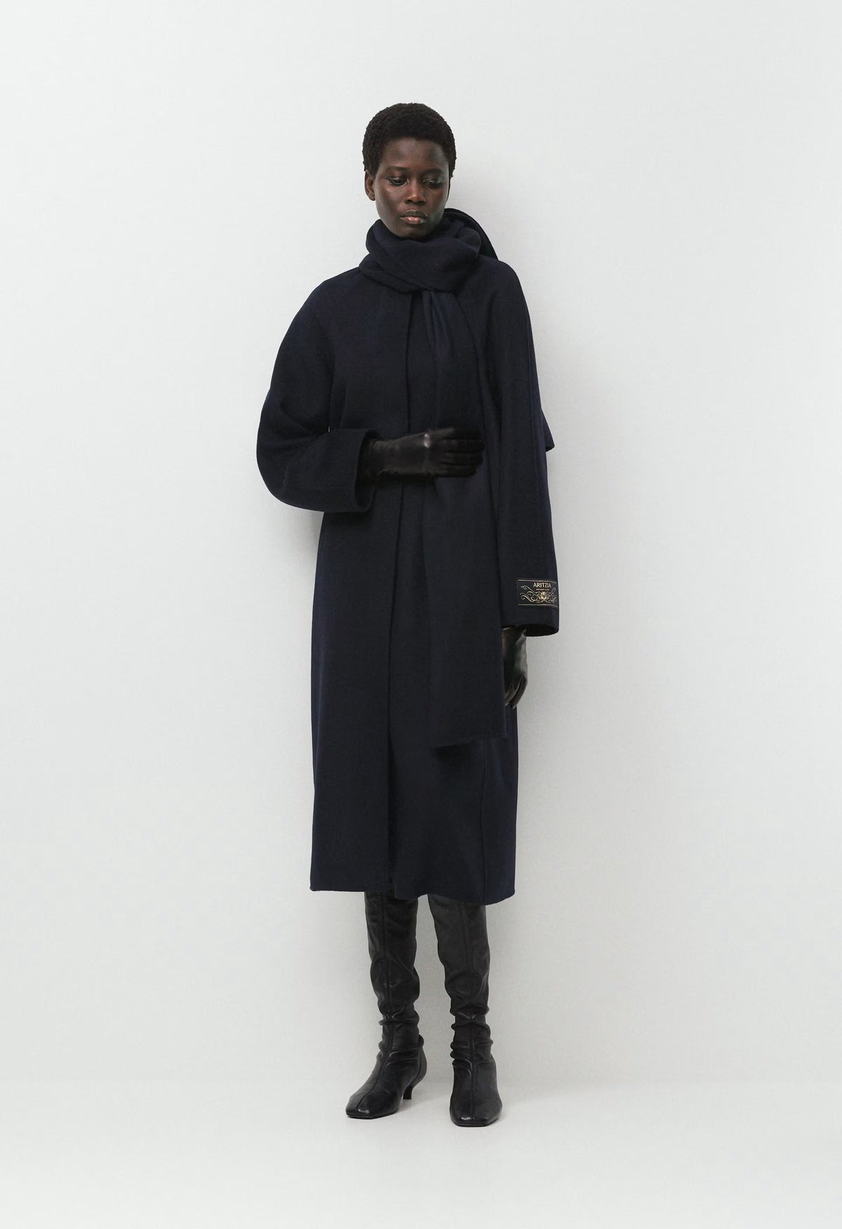 The Embrace Double-Faced Coat - Luxe (Re)Wool - DARK NIGHT NAVY