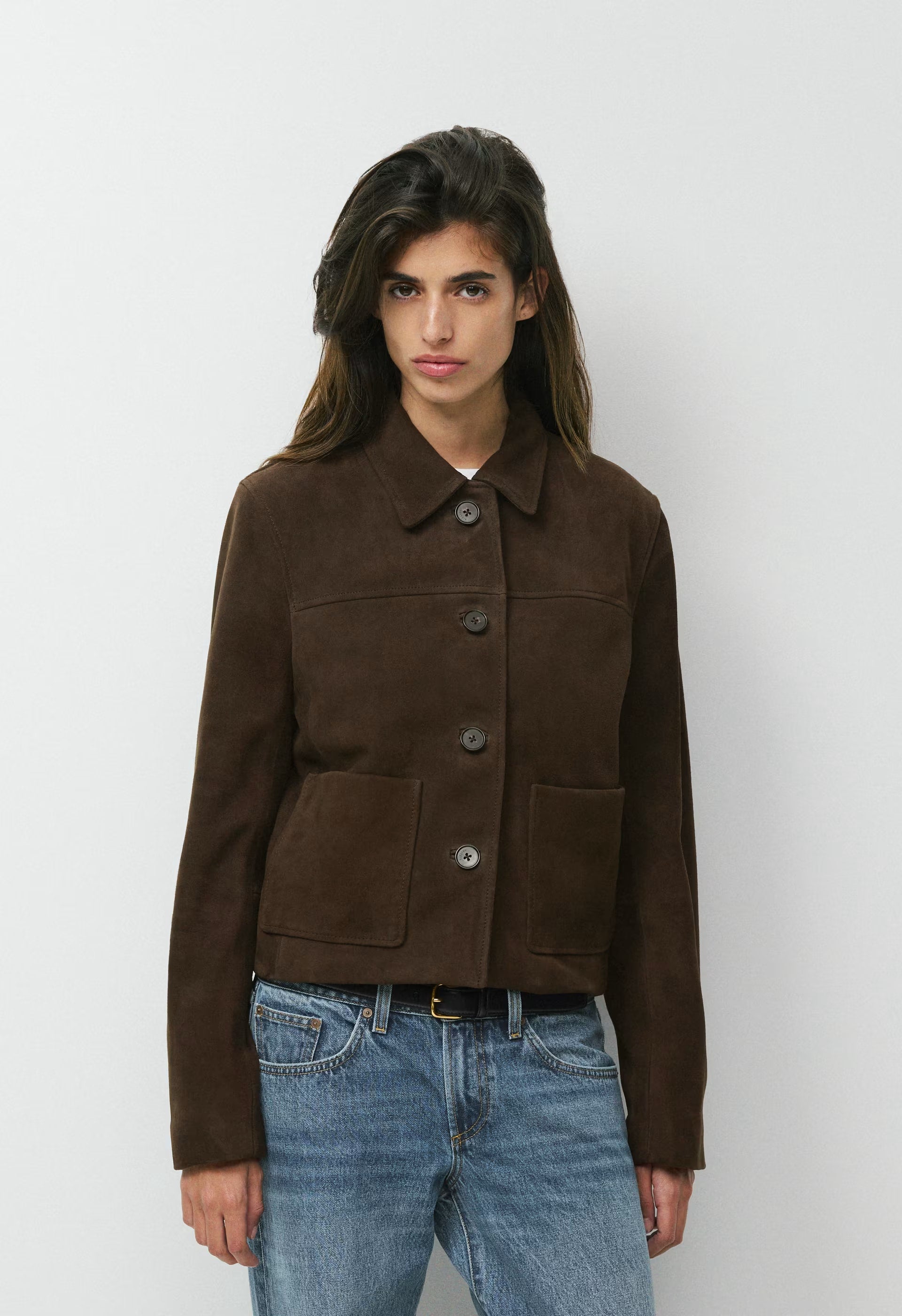 Tori Jacket - Suede - CACAO NIB BROWN