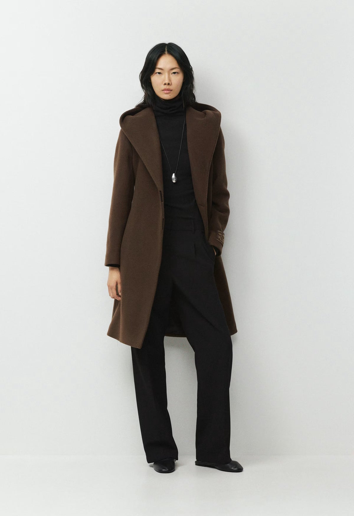 The Emilie Coat - Soft Wool Cashmere - BURNT CEDAR
