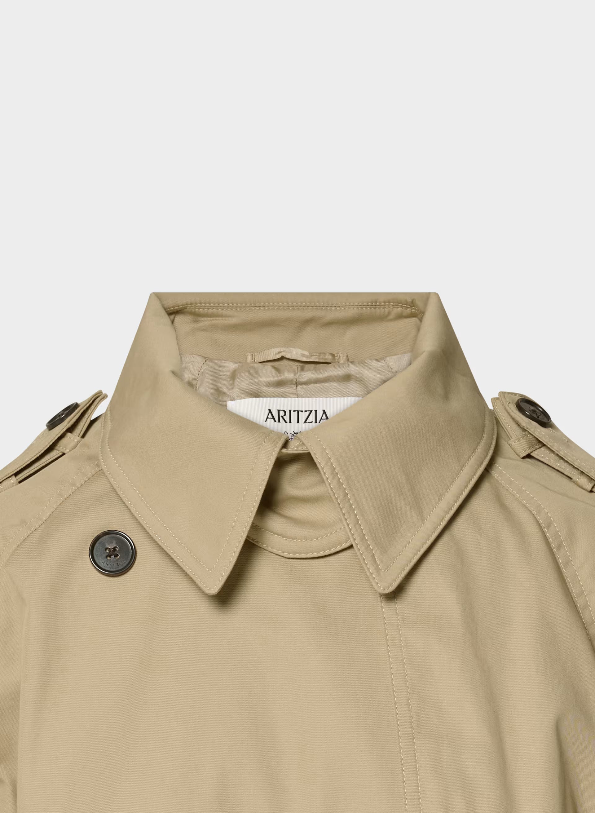 The Hemlock Trench Coat - City Twill - WICKER TAN