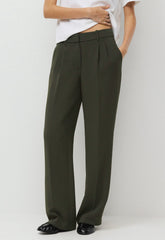 The Effortless Pant™ Lo-Rise - Crepette™ - FLINT GREEN