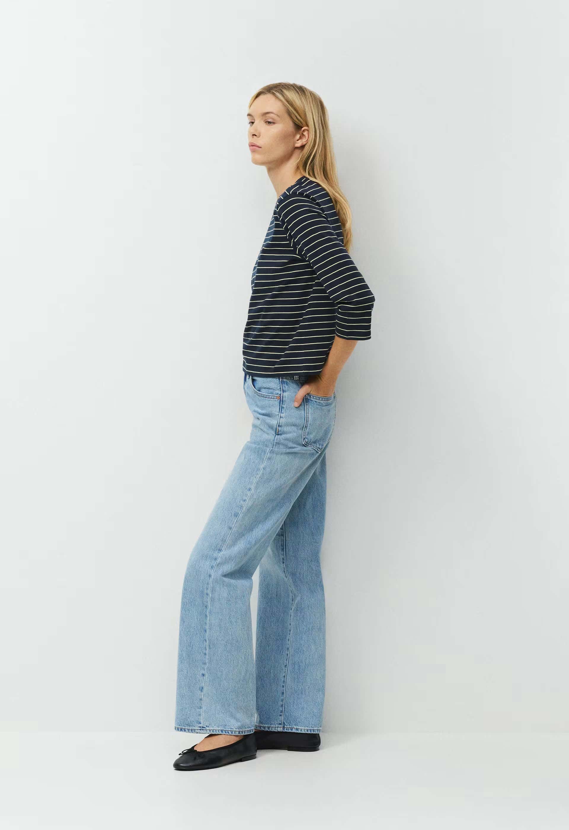 Denim Forum The Farrah Hi-Rise Wide Jean - A LITTLE WHITE LIE