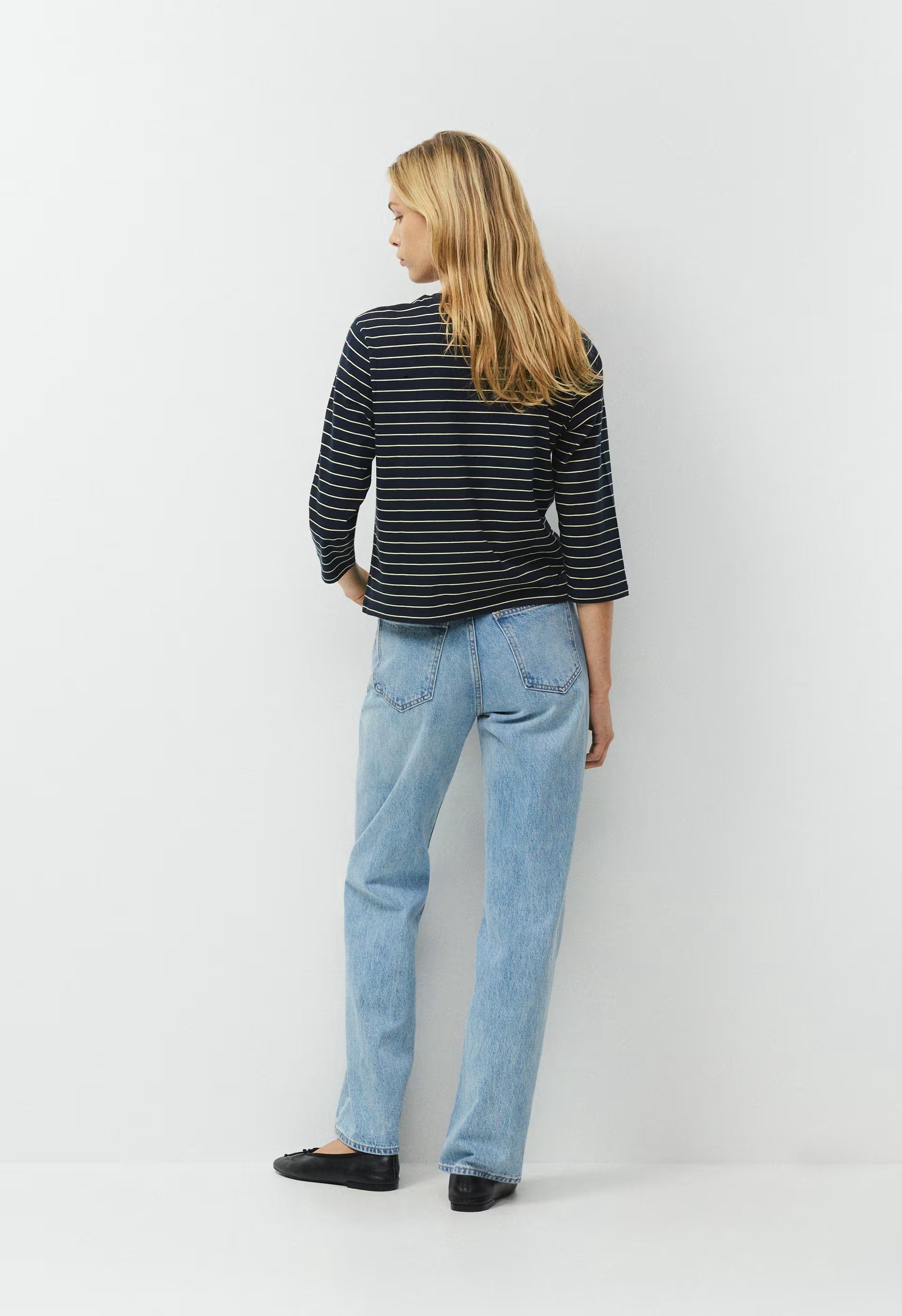 Denim Forum The Farrah Hi-Rise Wide Jean - A LITTLE WHITE LIE
