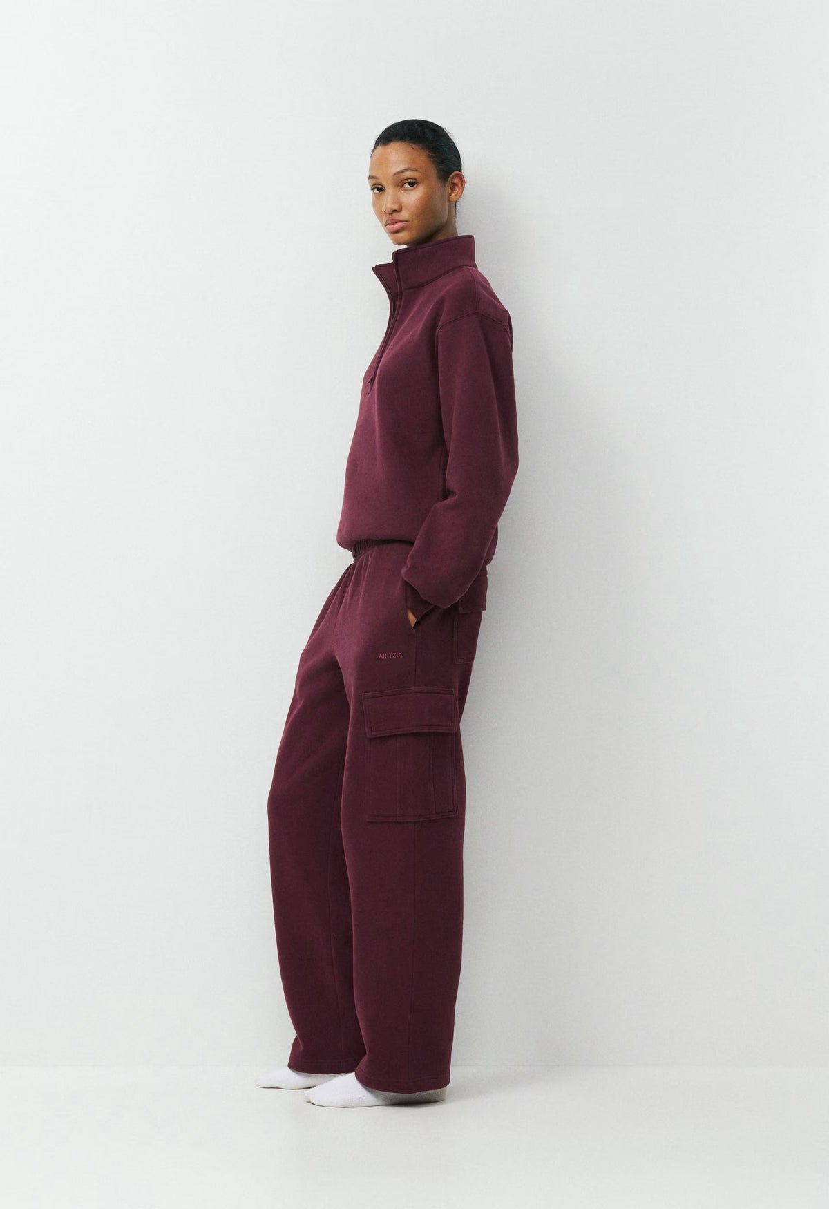 Cozy Sweatfleece Mega Cargo™ Sweatpant - GALA PLUM