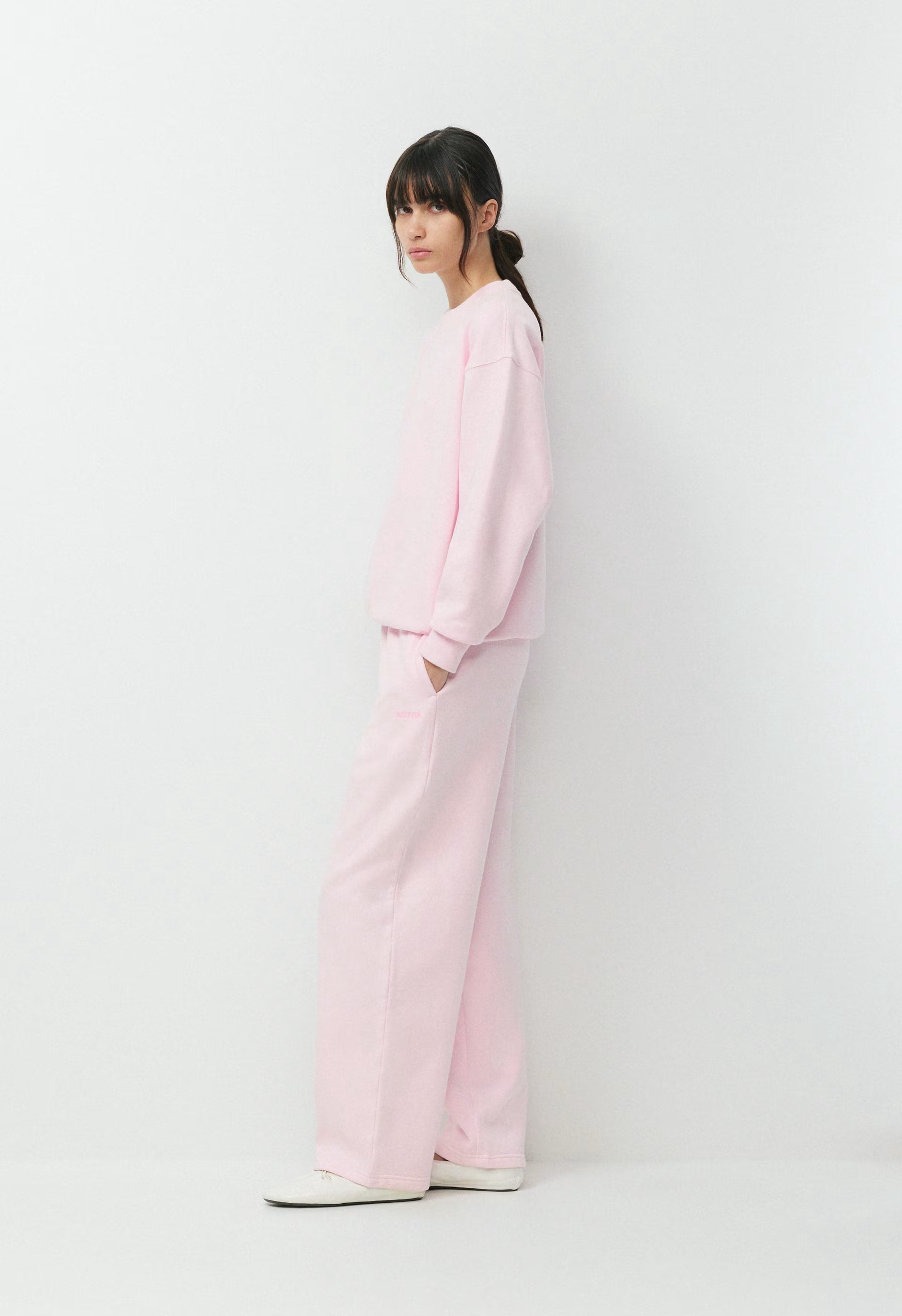 Cozy Sweatfleece Boyfriend Barrel Sweatpant - MAGNOLIA