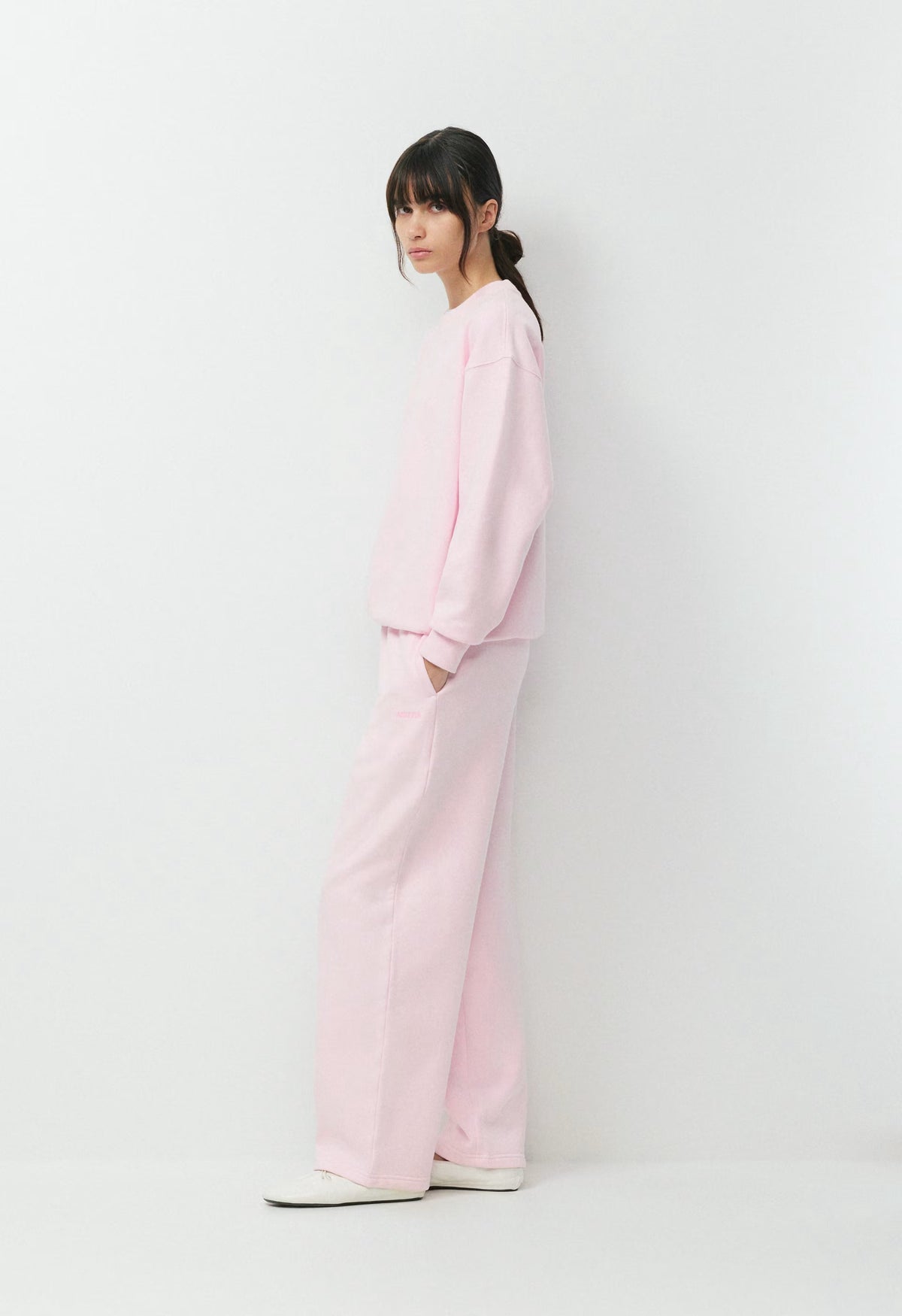 Cozy Sweatfleece Boyfriend Barrel Sweatpant - MAGNOLIA