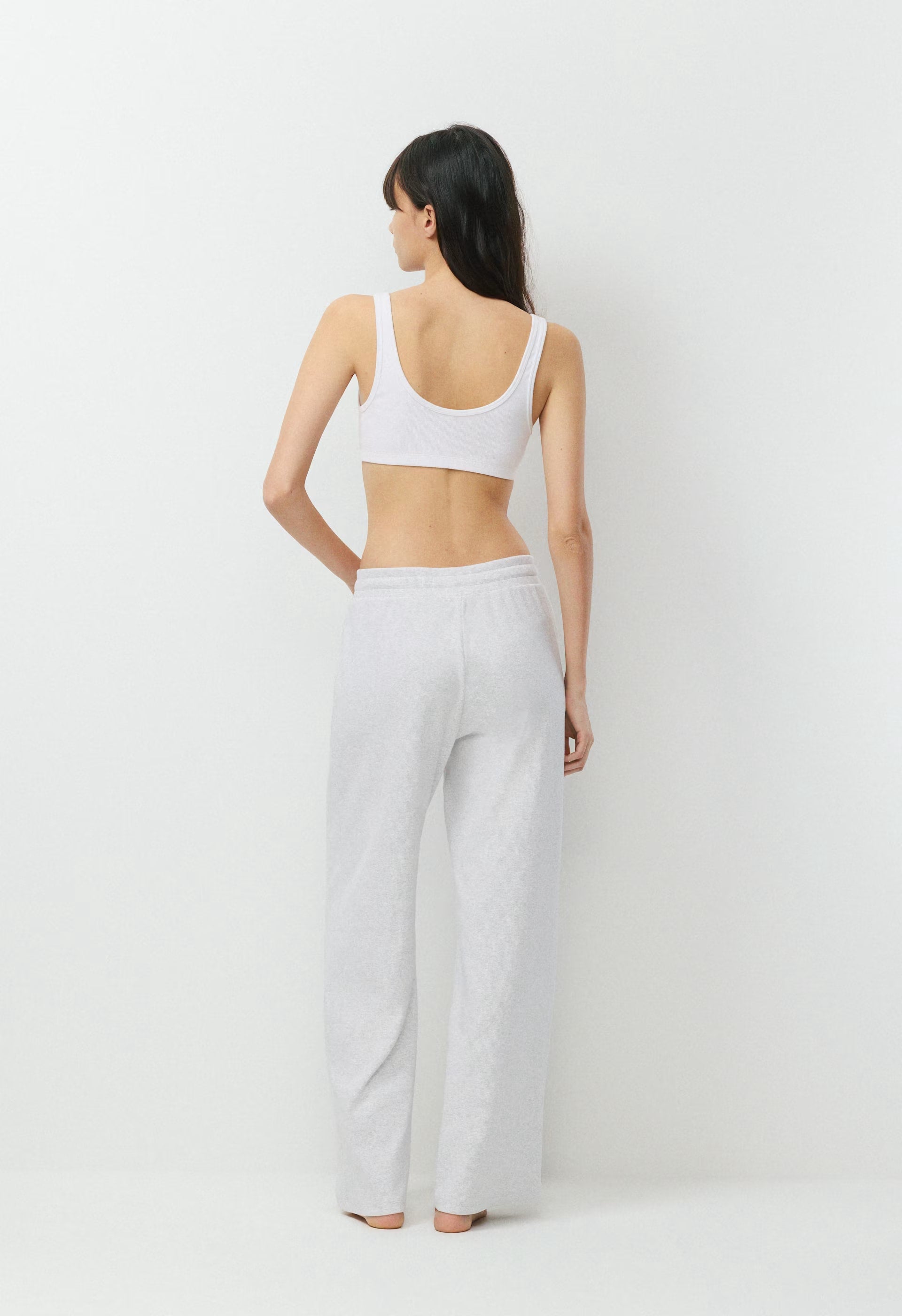 HomeStretch™ Rib Kickback Pant - HEATHER CHROME