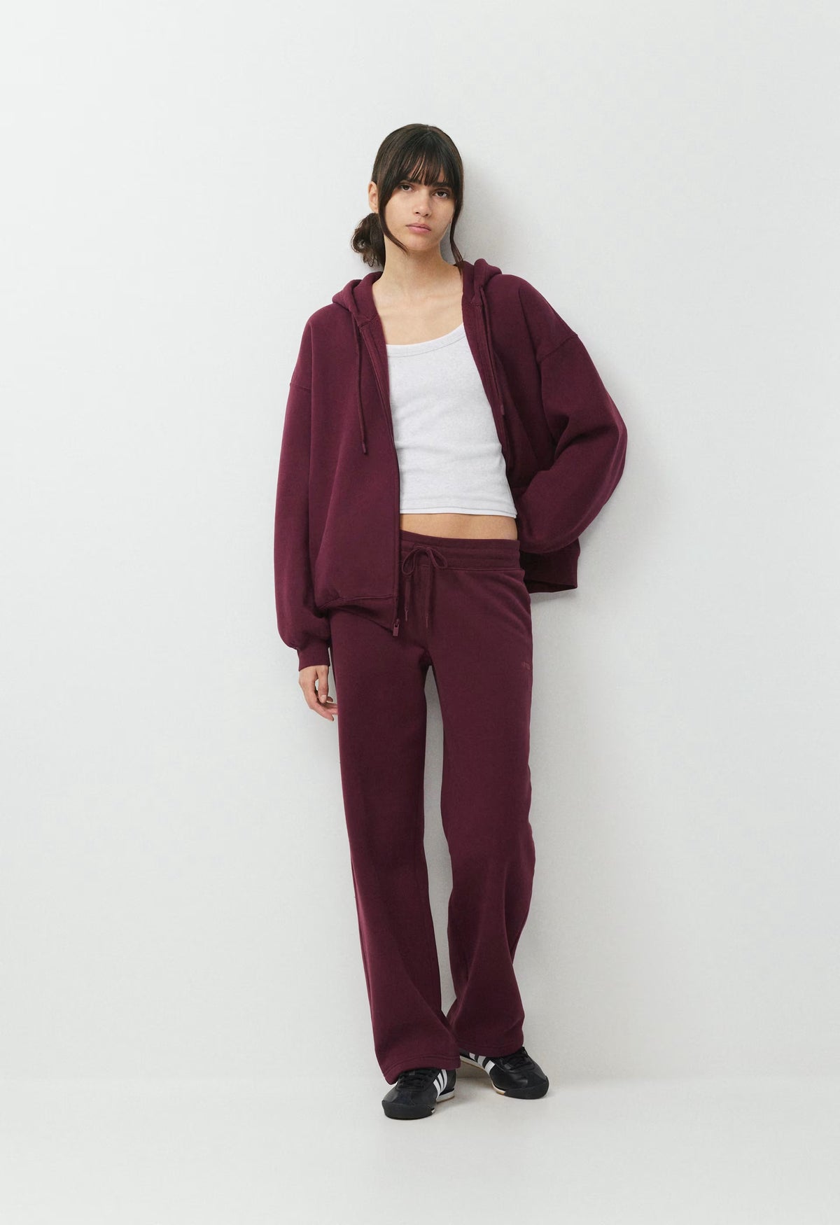 Cozy Sweatfleece Perfect Banded Sweatpant - GALA PLUM