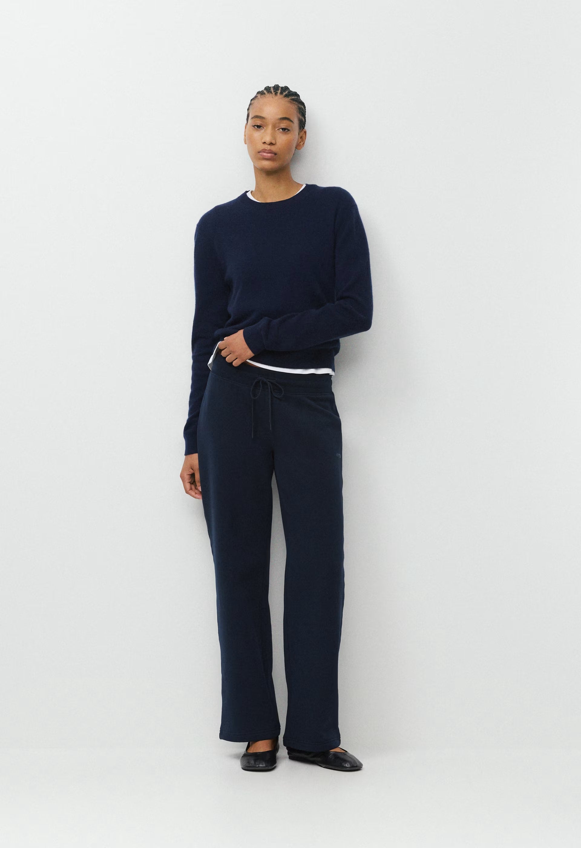 Cozy Sweatfleece Perfect Banded Sweatpant - ADMIRAL NAVY