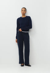 Cozy Sweatfleece Perfect Banded Sweatpant - ADMIRAL NAVY