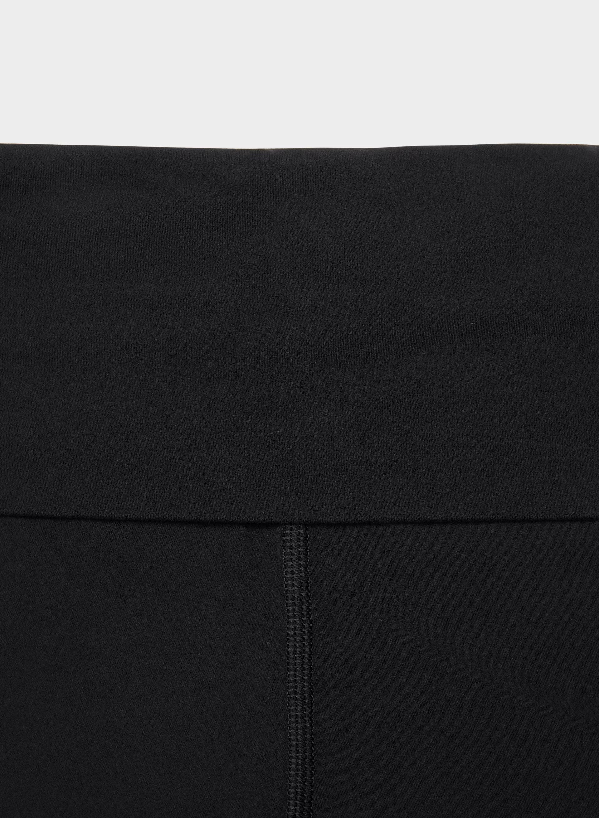 BUTTER Foldover Flare 32" Legging - BLACK