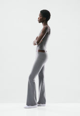 BUTTER Foldover Flare 32" Legging - DARK GREY