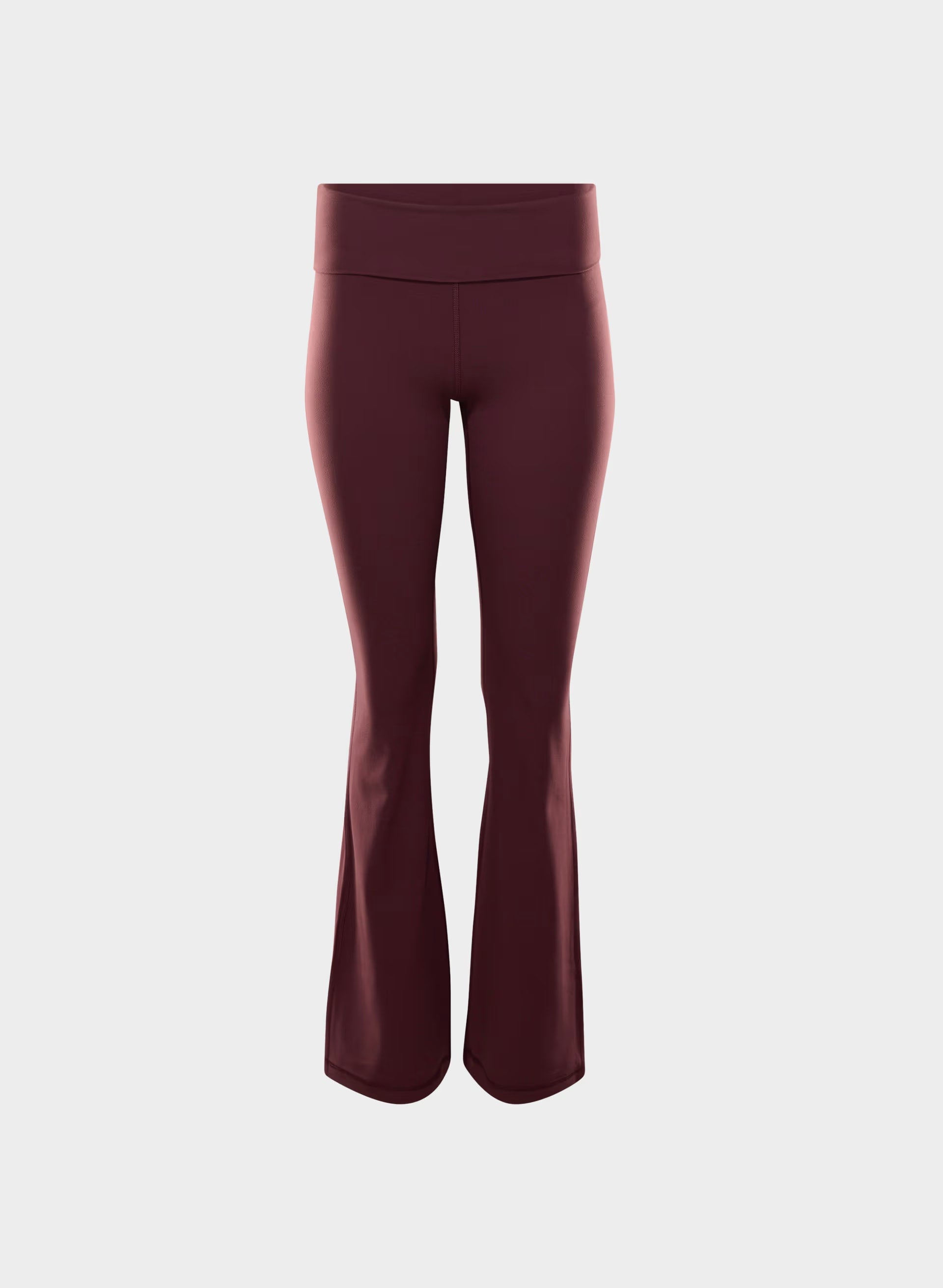 BUTTER Foldover Flare 32" Legging - GALA PLUM