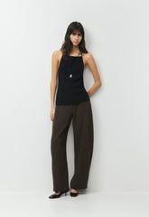 Helix Barrel Pant - Crepette™ - CACAO NIB BROWN