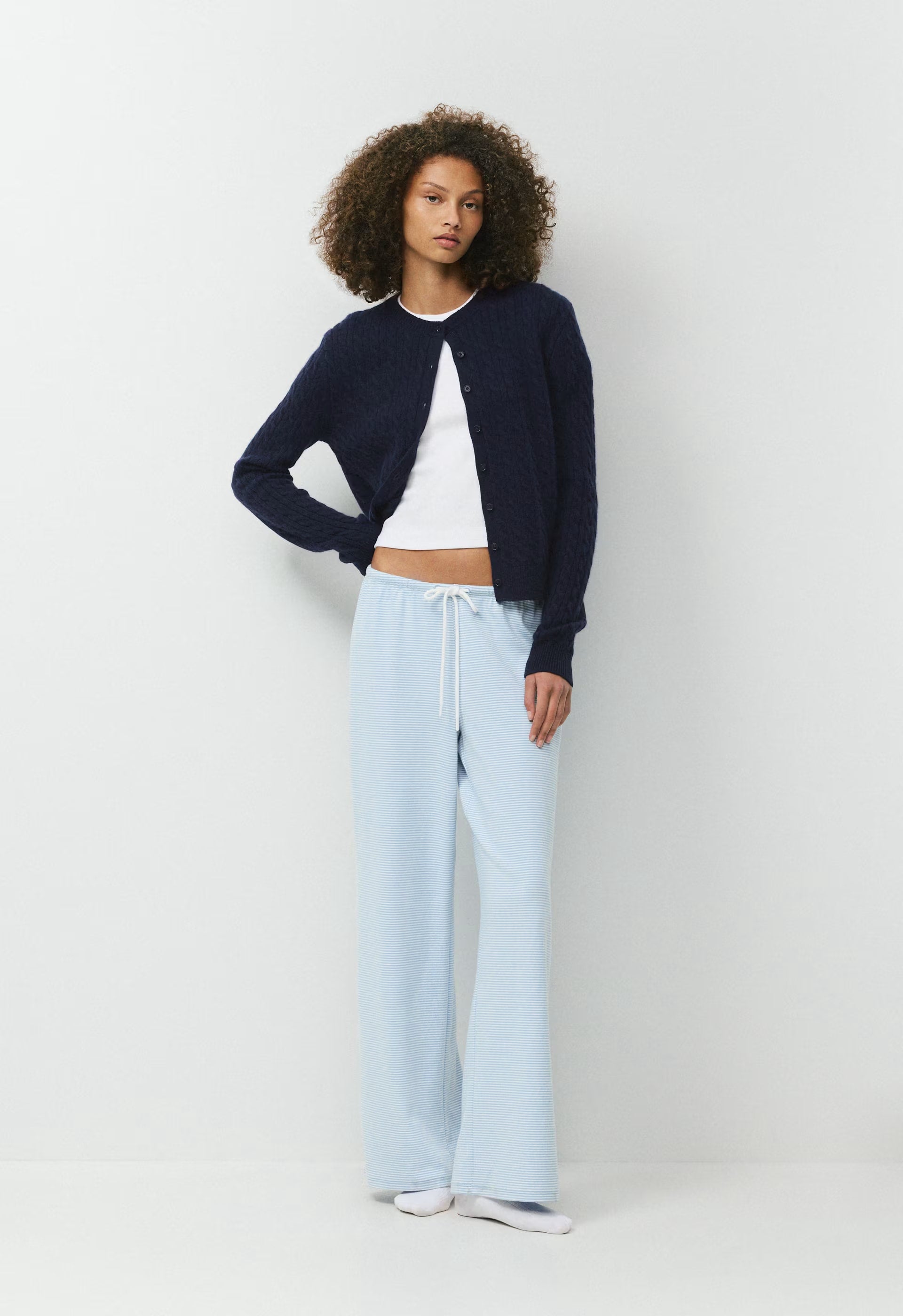 BestHug™ Gilmore Pant - RIPPLE BLUE/ WHITE
