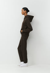 Terry Sweatfleece Perfect Banded Jogger - CACAO NIB BROWN