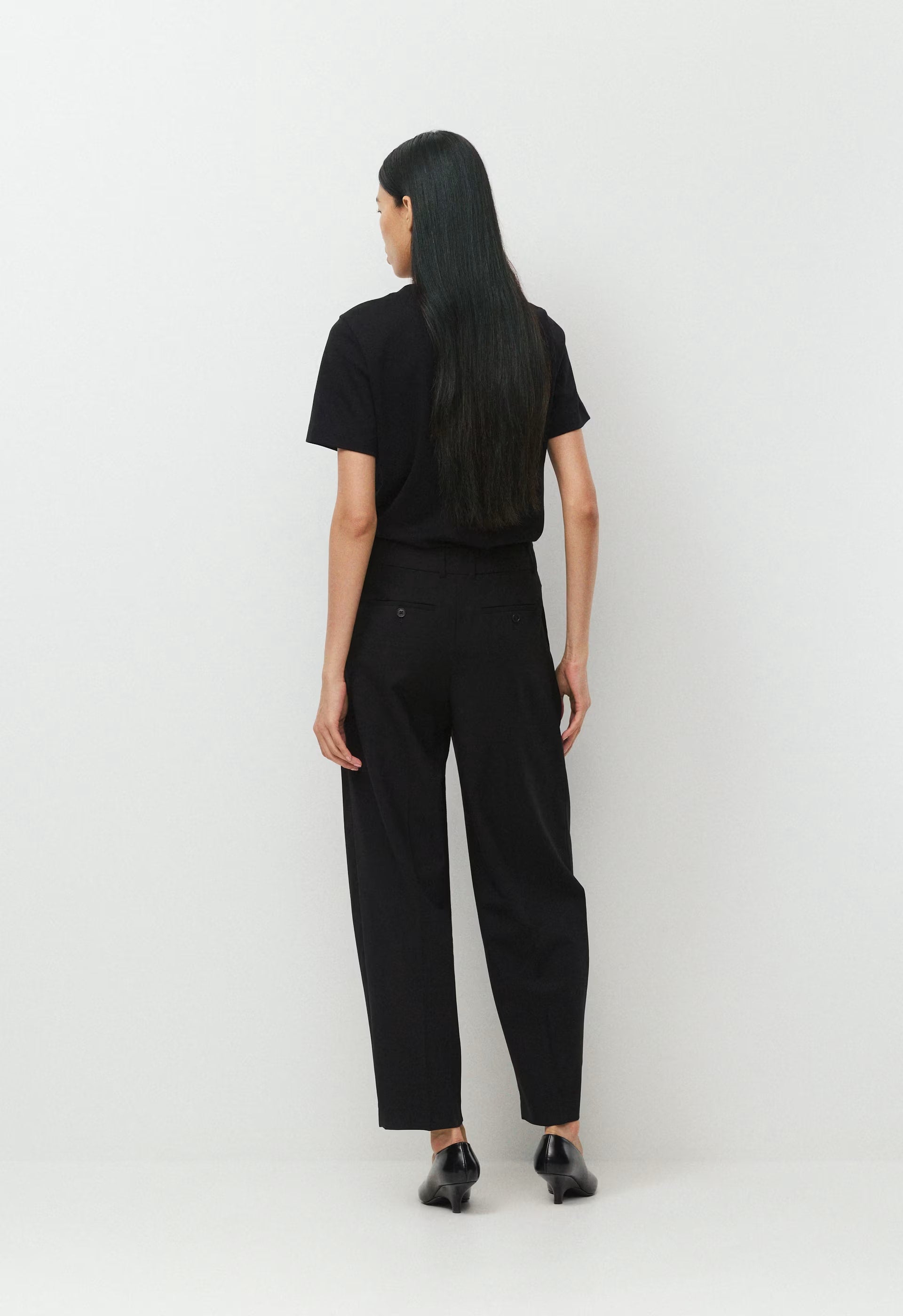 Milieu Wool Pant - BLACK