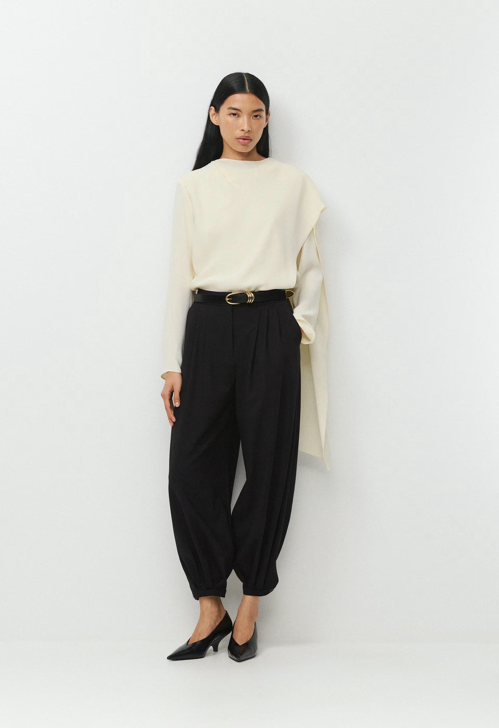 Objective Wool Pant - BLACK