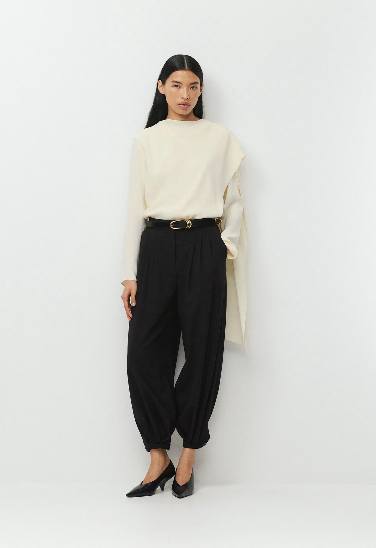Objective Wool Pant - BLACK