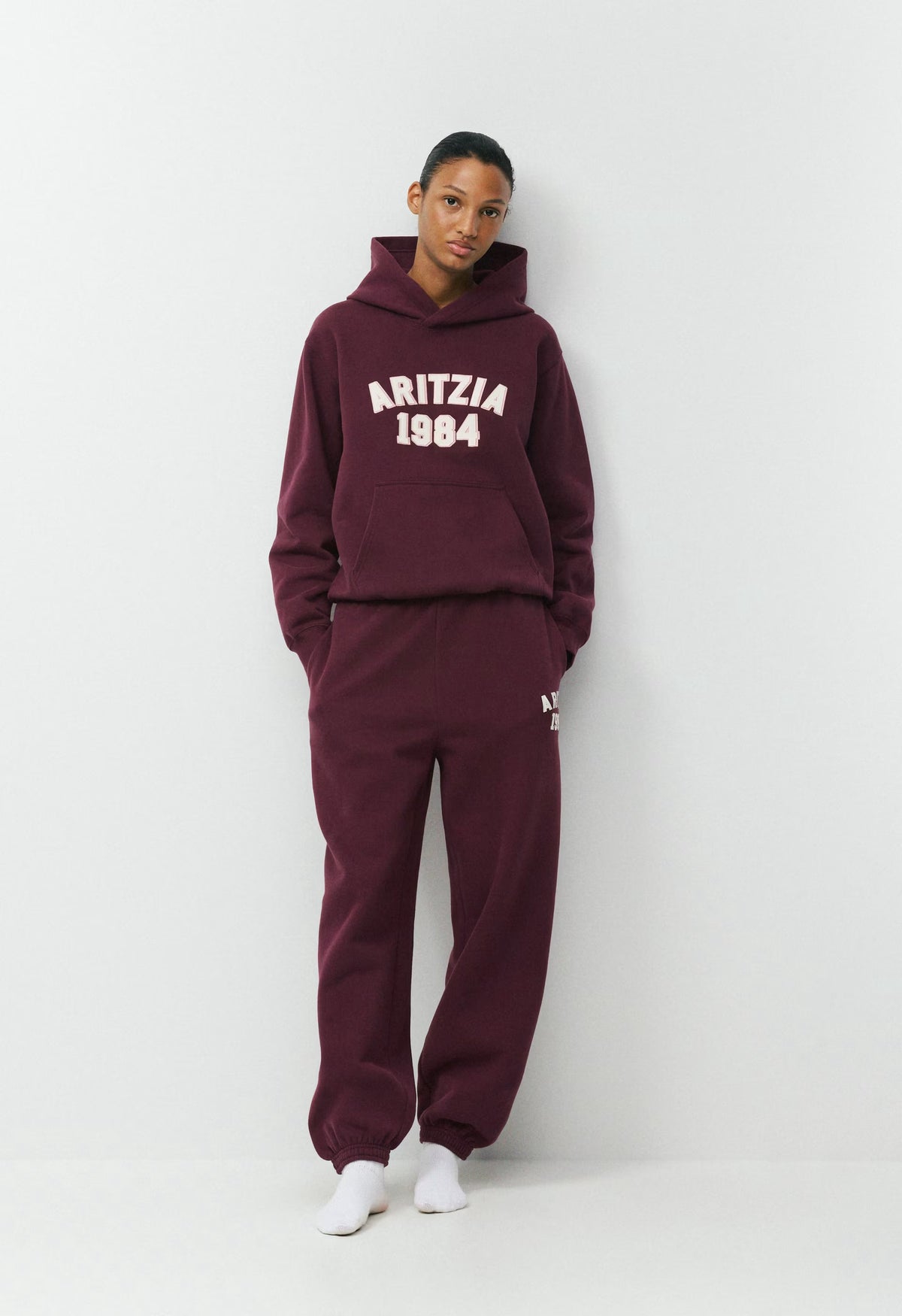 Cozy Sweatfleece Mega Jogger - GALA PLUM/ LT BIRCH