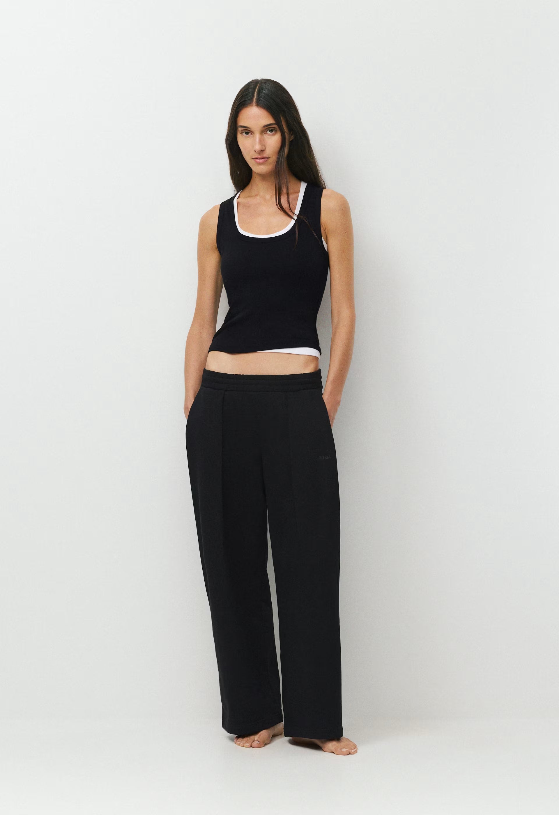 Terry Sweatfleece Mega Pleated Sweatpant - BLACK